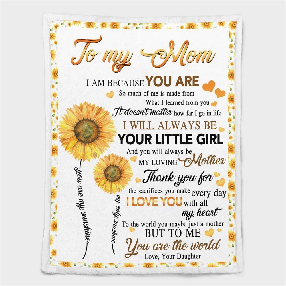 Mother's Day Blanket For Mom Thanks For The Sacrifices You Make Every Day Blanket, Birthday Gift