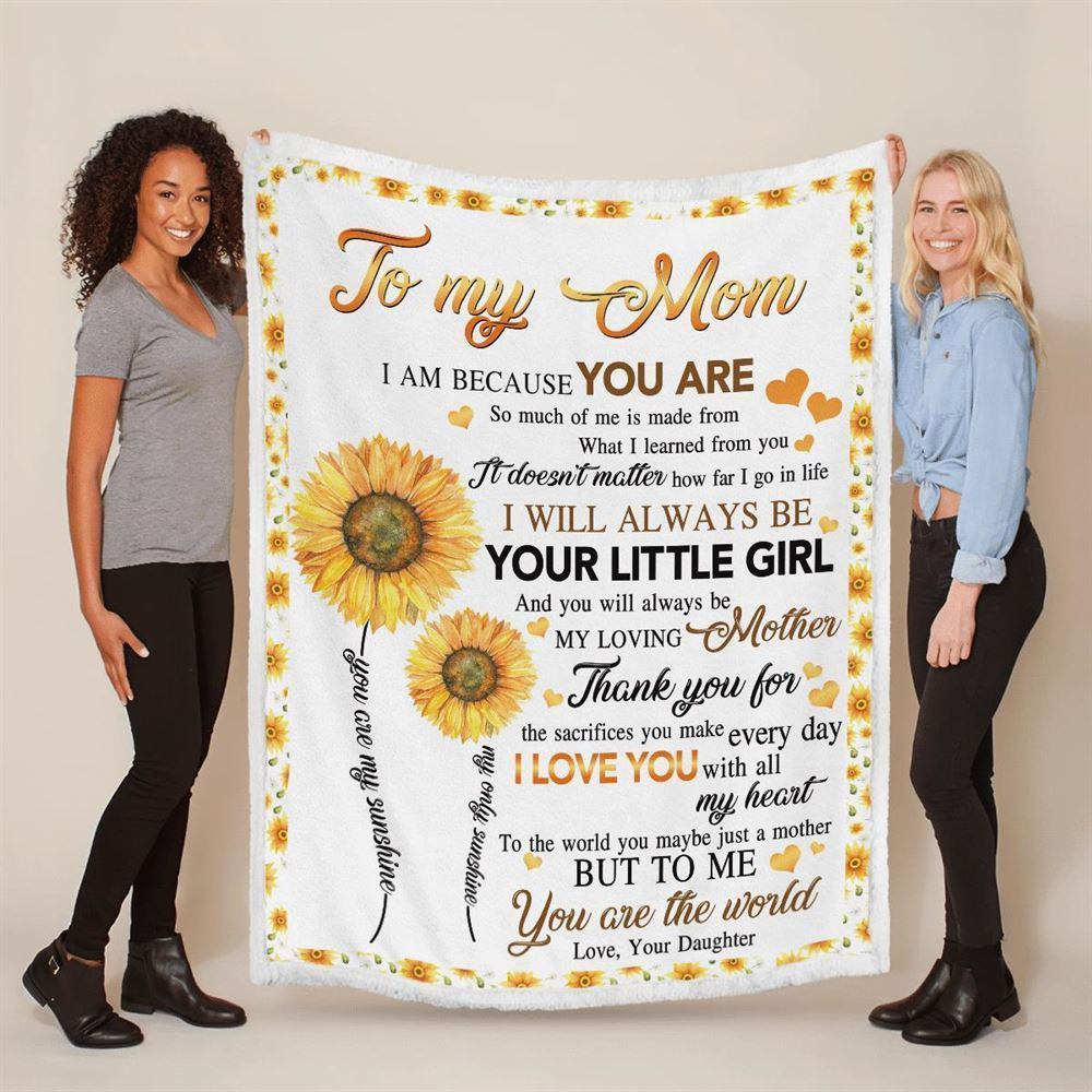 Mother's Day Blanket For Mom Thanks For The Sacrifices You Make Every Day Blanket, Birthday Gift
