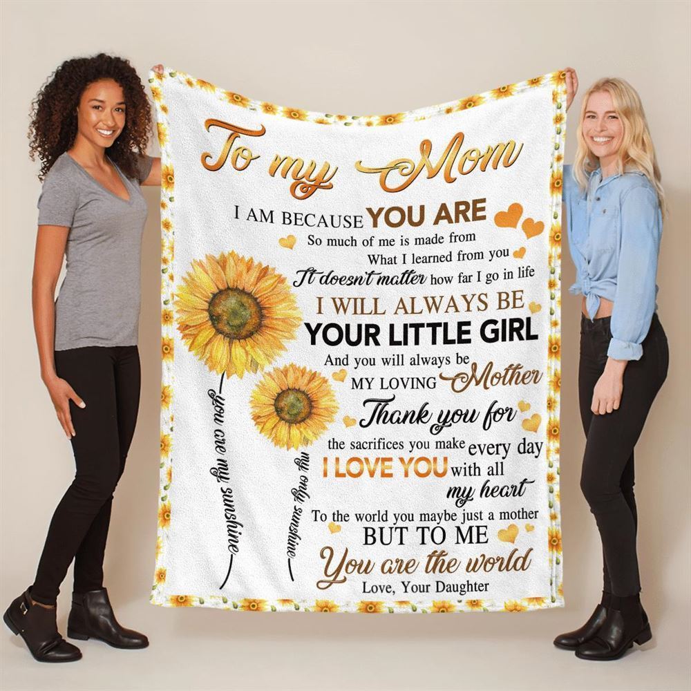 Mother's Day Blanket For Mom Thanks For The Sacrifices You Make Every Day Blanket, Birthday Gift
