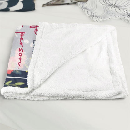 Mother's Day Gift For Mother-In-Law Blanket Thanks For Being An Inspiration Blanket Mother's Day-In-Law Blanket, Birthday Gift