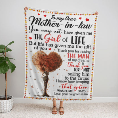 Mother's Day Mother In Law Blanket For Black Mother In Law Art Blanket From Daughter In Law, Birthday Gift