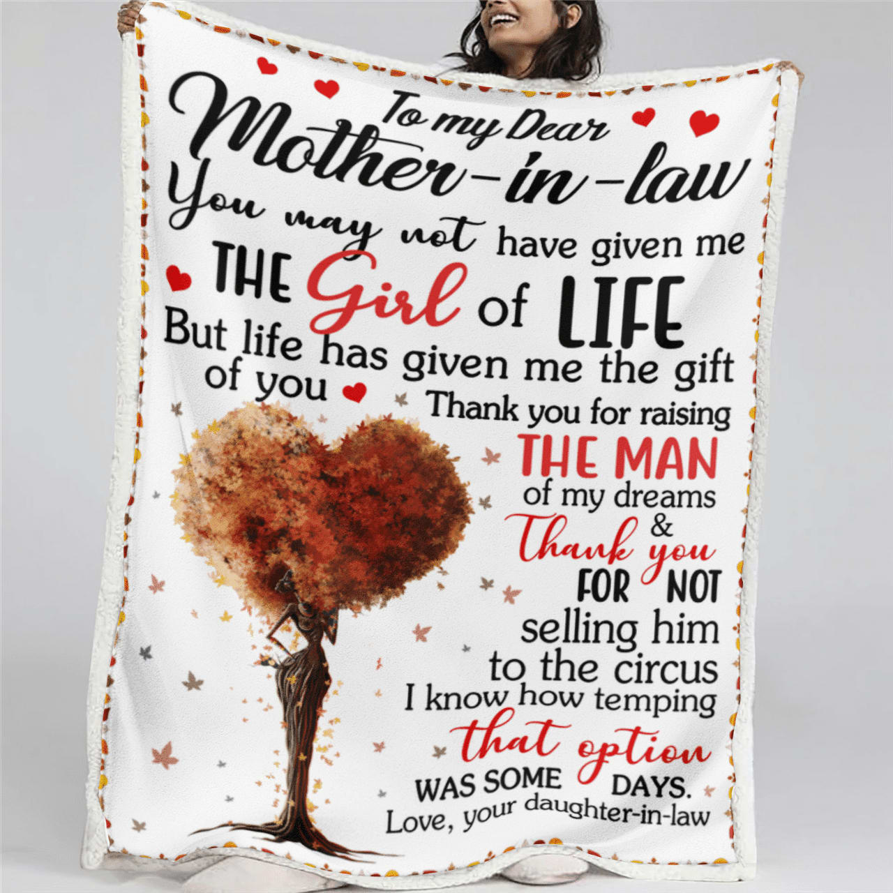 Mother's Day Mother In Law Blanket For Black Mother In Law Art Blanket From Daughter In Law, Birthday Gift