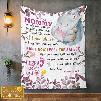 Mother's Day Personalized Gift For New Mom Blanket 1St Mothers Day Blanket, Birthday Gift