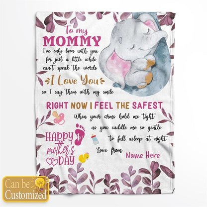 Mother's Day Personalized Gift For New Mom Blanket 1St Mothers Day Blanket, Birthday Gift