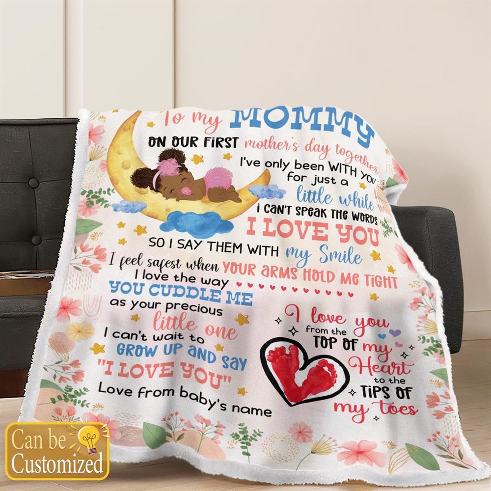 Mother's Day Personalized Gift For New Mom Blanket I'Ve Only Been With You For Just A Little While Blanket Mommy First, Birthday Gift