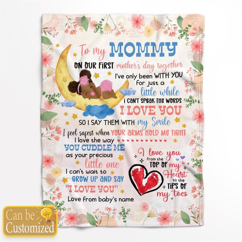 Mother's Day Personalized Gift For New Mom Blanket I'Ve Only Been With You For Just A Little While Blanket Mommy First, Birthday Gift