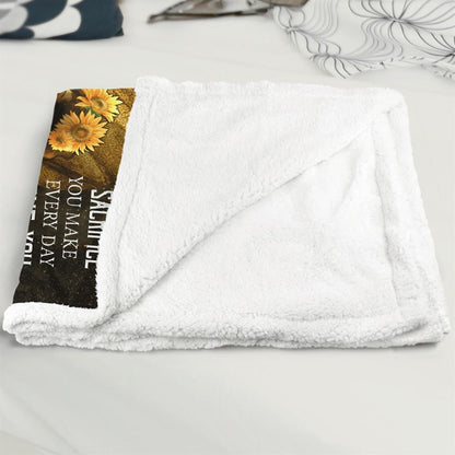 Mother's Day To My Mom Blanket Afro Mom From Daughter Blanket Thanks For The Sacrifice You Make Every Day Blanket Mothers Day, Birthday Gift