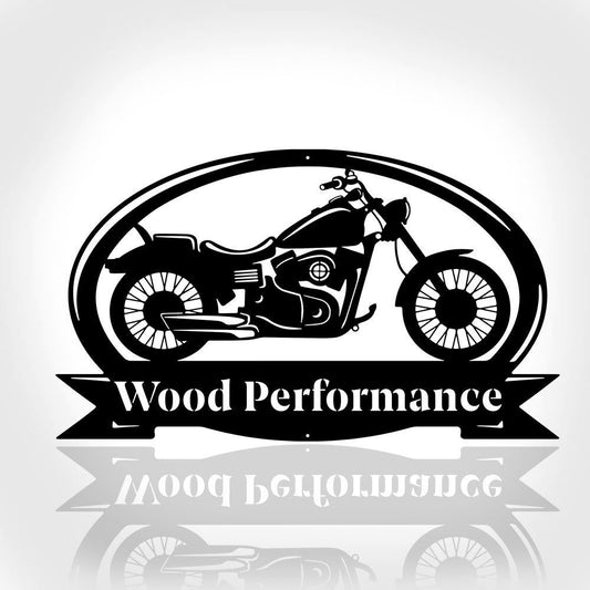 Motorcycle Metal Sign, Metal Garage Sign, Steel Metal Art, Fathers Day Gift, Motor Bike Metal Sign