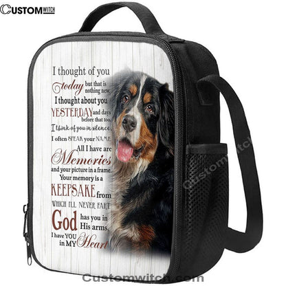Mountain Dog I Thought Of You Today Lunch Bag, Bible Verse Lunch Bag For Men And Women