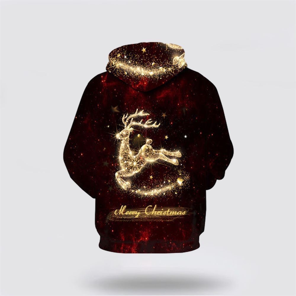 Multi Reindeer Christmas All Over Print 3D Hoodie For Men & Women, Christmas Hoodie Cute, Christmas Gift, Christmas Fashion