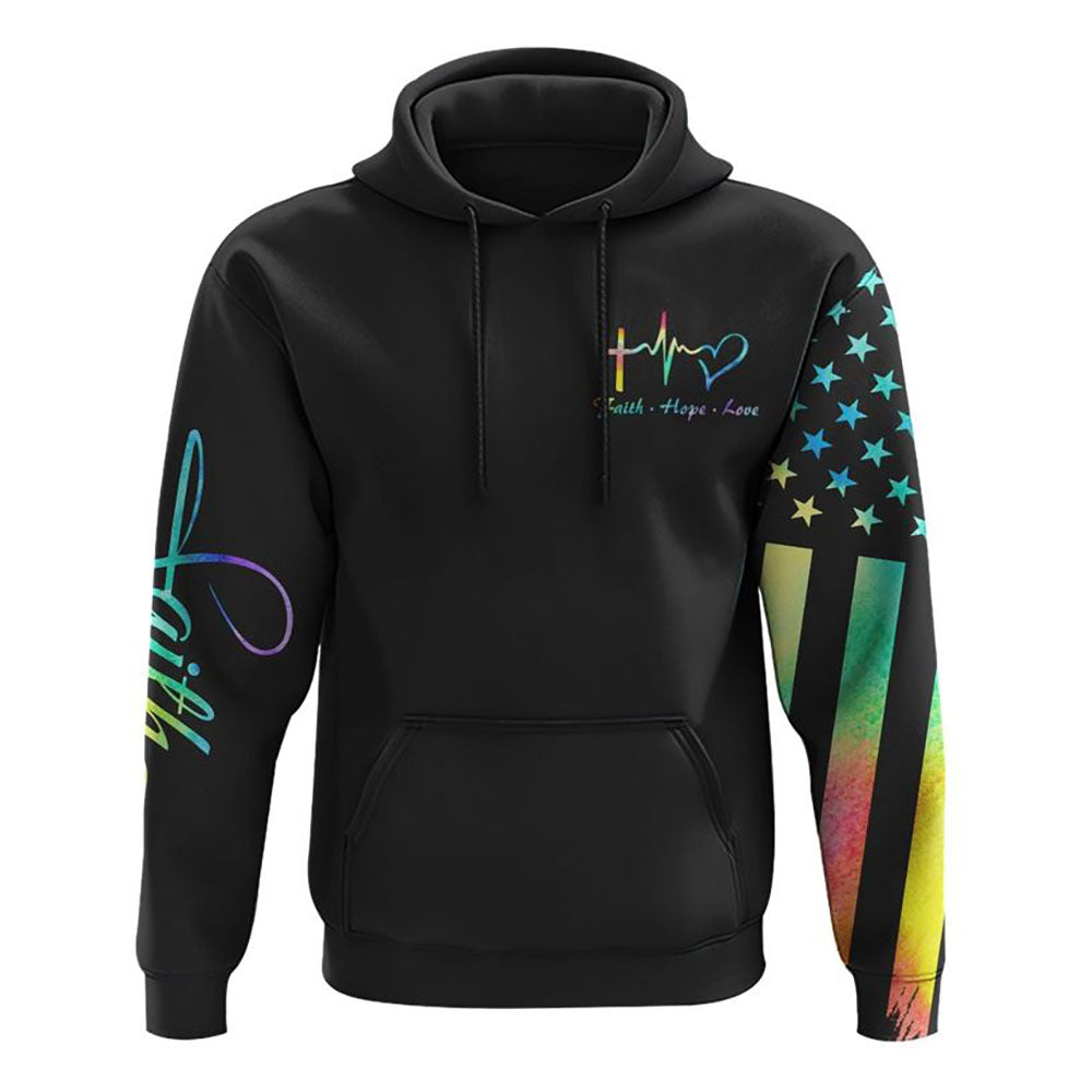 My God That Is Who You Are Colorful Jesus Painting All Over Print 3D Hoodie, Christian Hoodie, Christian Sweatshirt, Bible Verse Shirt