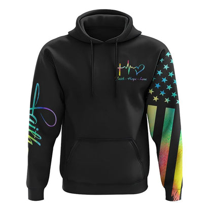 My God That Is Who You Are Colorful Jesus Painting All Over Print 3D Hoodie, Christian Hoodie, Christian Sweatshirt, Bible Verse Shirt