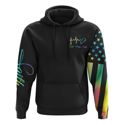 My God That Is Who You Are Colorful Jesus Painting All Over Print 3D Hoodie, Christian Hoodie, Christian Sweatshirt, Bible Verse Shirt