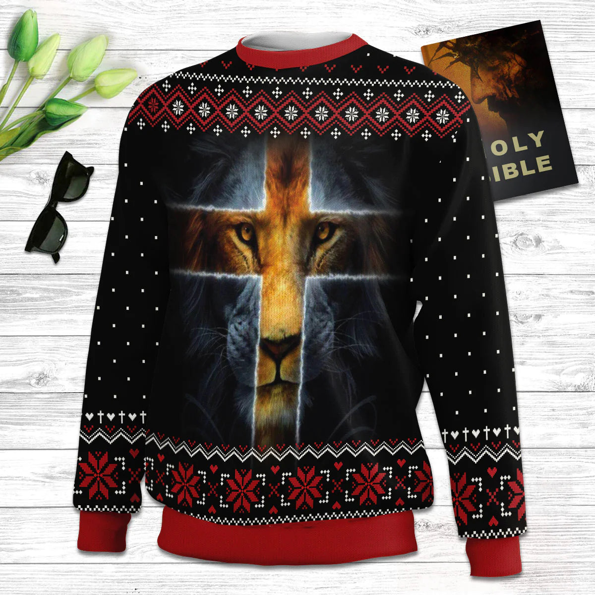 My God‘s Not Dead Ugly Christmas Sweater - He’s Surely Alive Ugly Christmas Sweater - Christian Unisex Sweater - Religious Christmas Gift