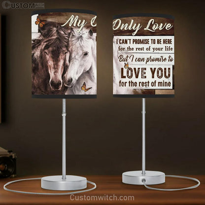 My Only Love I Can't Promise To Be Here For The Rest Of Your Life Couple Horse Table Lamb Prints - Christian Lamb Gift - Religious Home Decor