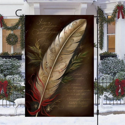 Mystical Musings Of Mistletoe And Moonlight Flag, Christmas Garden Flag, Home Decor Accessories, Christmas Outdoor Decor Ideas