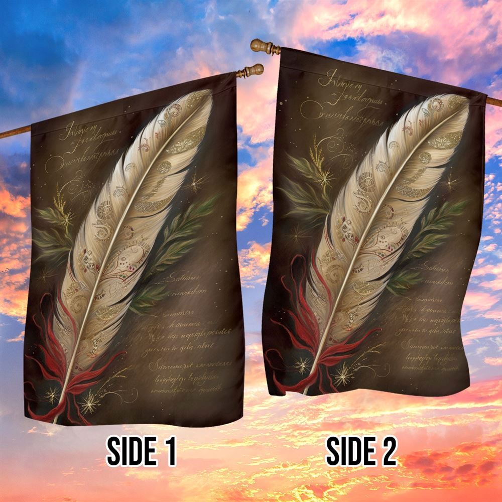 Mystical Musings Of Mistletoe And Moonlight Flag, Christmas Garden Flag, Home Decor Accessories, Christmas Outdoor Decor Ideas