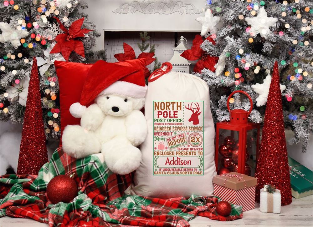NP Post Office Reindeer Express Christmas Sack, Gift For Chidren, Christmas Bag Gift, Christmas Gift 2023