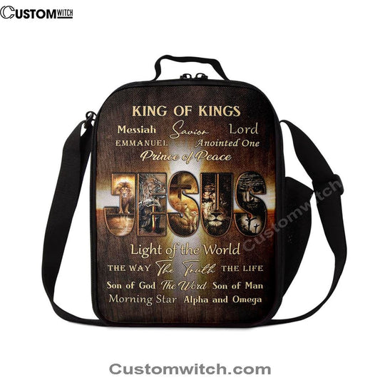 Names Of Jesus Warrior Of God Lunch Bag, Bible Verse Lunch Bag For Men And Women