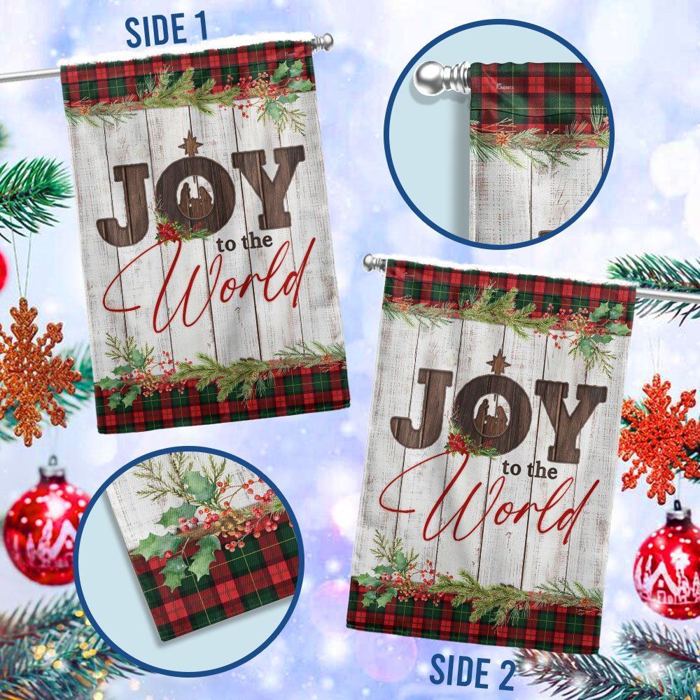 Nativity Of Jesus Flag Joy To The World Flag, Christian Christmas House Flag, Christmas Outdoor Decor Ideas