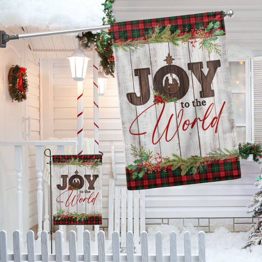 Nativity Of Jesus Flag Joy To The World Flag, Christian Christmas House Flag, Christmas Outdoor Decor Ideas