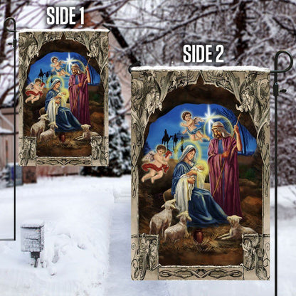 Nativity Scene Christmas Flag, Christian Christmas House Flag, Christmas Outdoor Decor Ideas
