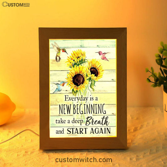 New Beginnings Hummingbirds Sunflowers Art - Inspirational Art & Decor - Encouragement Gifts For Women Woman