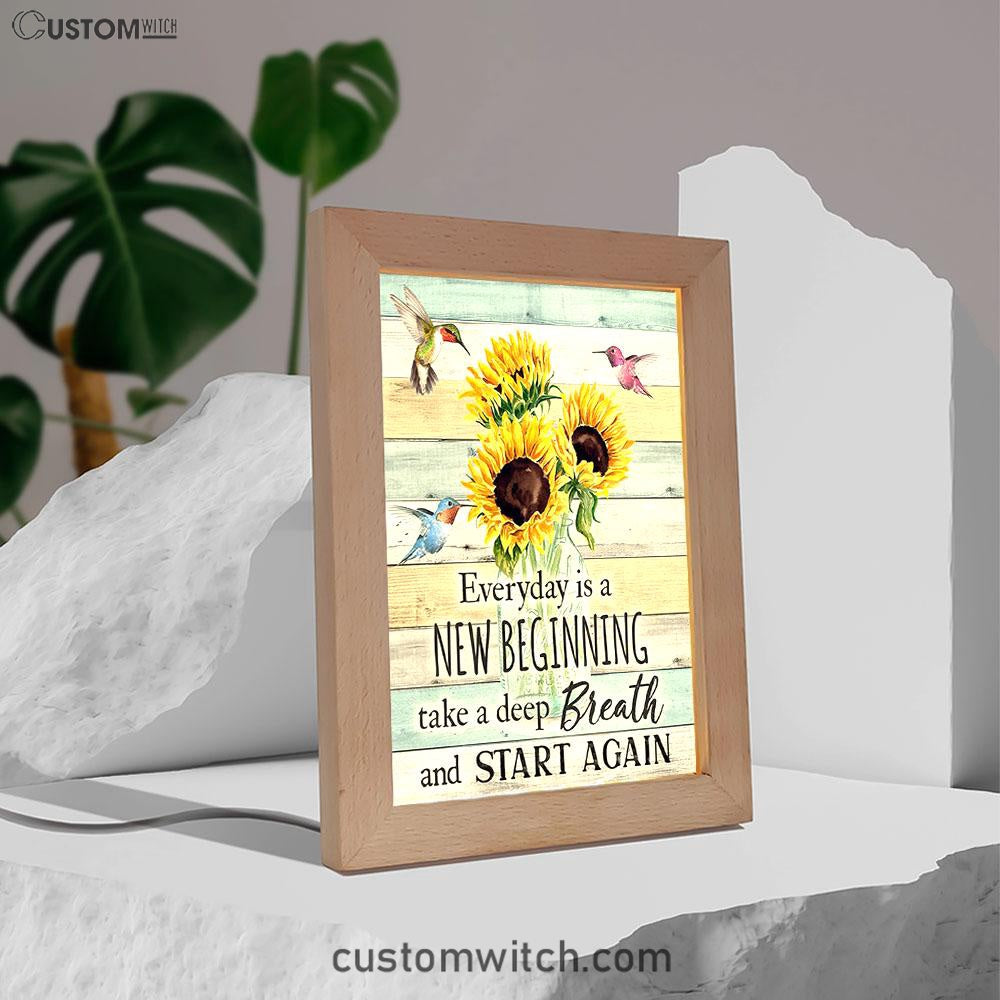 New Beginnings Hummingbirds Sunflowers Art - Inspirational Art & Decor - Encouragement Gifts For Women Woman