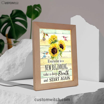 New Beginnings Hummingbirds Sunflowers Art - Inspirational Art & Decor - Encouragement Gifts For Women Woman