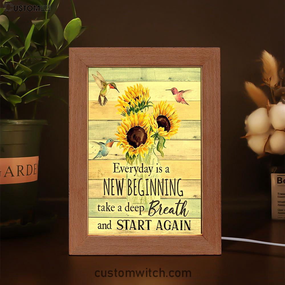 New Beginnings Hummingbirds Sunflowers Art - Inspirational Art & Decor - Encouragement Gifts For Women Woman