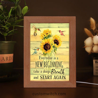 New Beginnings Hummingbirds Sunflowers Art - Inspirational Art & Decor - Encouragement Gifts For Women Woman