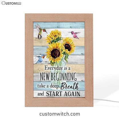 New Beginnings Hummingbirds Sunflowers Art - Inspirational Art & Decor - Encouragement Gifts For Women Woman