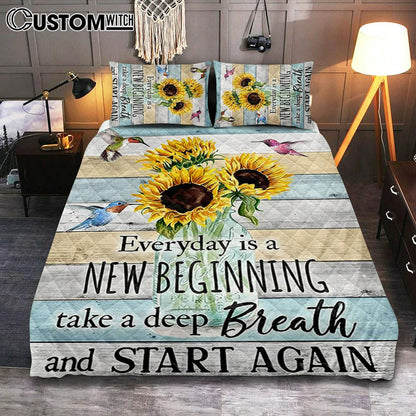 New Beginnings Hummingbirds Sunflowers Bedroom - Inspirational Bedroom & Decor -  Gifts For Women Woman