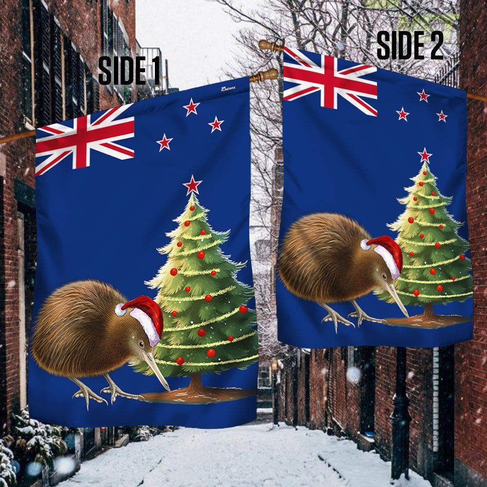 New Zealand Christmas Kiwi Bird Flag, Christmas Garden Flag, Home Decor Accessories, Christmas Outdoor Decor Ideas