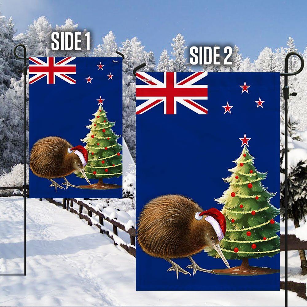 New Zealand Christmas Kiwi Bird Flag, Christmas Garden Flag, Home Decor Accessories, Christmas Outdoor Decor Ideas