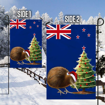 New Zealand Christmas Kiwi Bird Flag, Christmas Garden Flag, Home Decor Accessories, Christmas Outdoor Decor Ideas