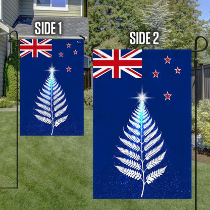 New Zealand Silver Fern Christmas Tree Flag, Christmas Garden Flag, Home Decor Accessories, Christmas Outdoor Decor Ideas