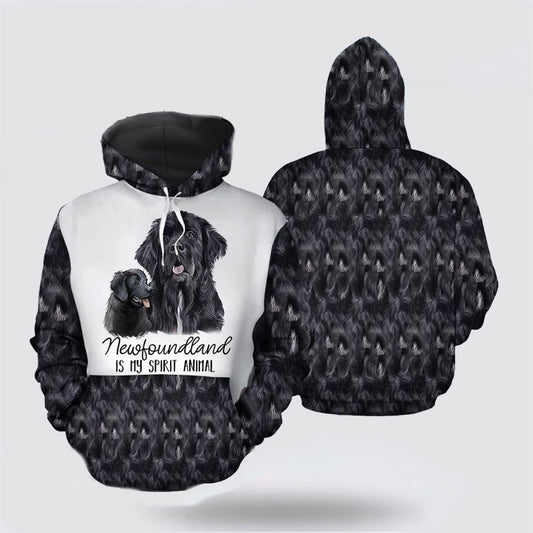 Newfoundland My Spirit Animal All Over Print 3D Hoodie For Men & Women, Christmas Dog Hoodie, Christmas Hoodie Cute, Christmas Gift