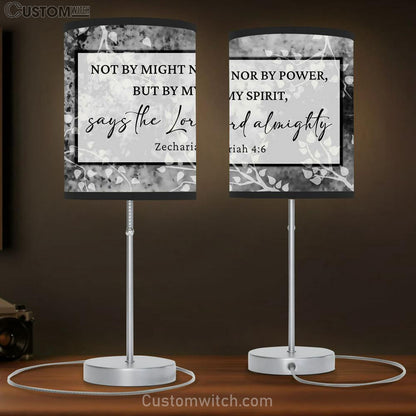 Not By Might Nor By Power But By My Spirit Zechariah 46 Lamb Gift Table Lamb - Christian Lamb Gift Decor - Scripture Table Lamb Prints