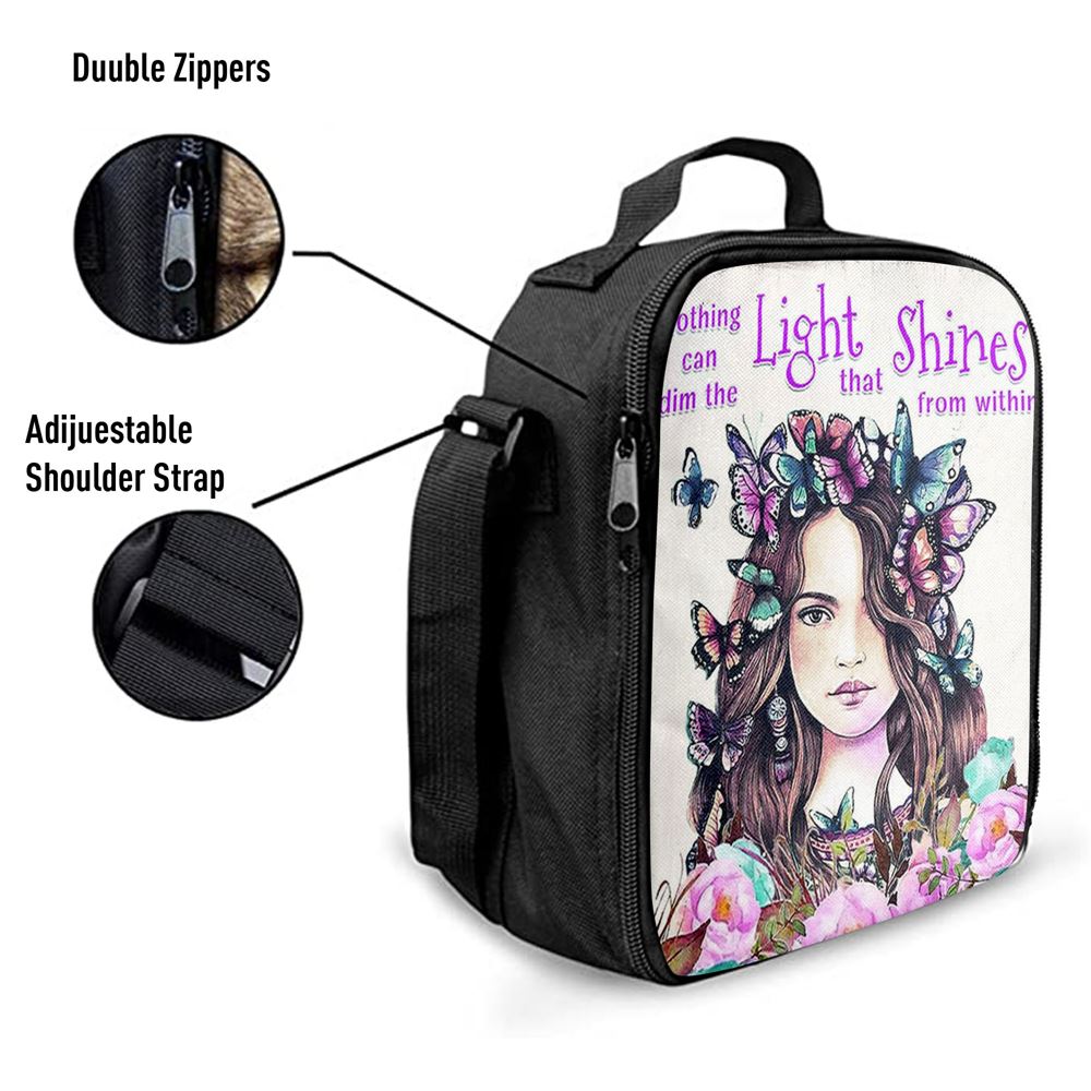 Nothing Can Dim The Light Which Shines From Within Lunch Bag -Encouragement Gifts For Women