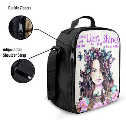 Nothing Can Dim The Light Which Shines From Within Lunch Bag -Encouragement Gifts For Women