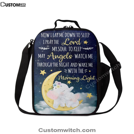 Now I Lay Me Down To Sleep Christian Lunch Bags, Bible Verse Lunch Bag For Men And Women