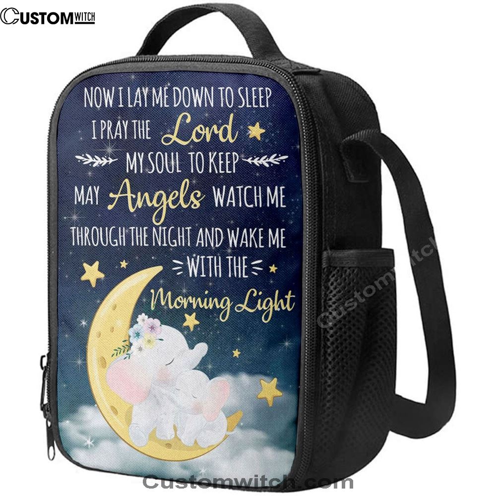 Now I Lay Me Down To Sleep Christian Lunch Bags, Bible Verse Lunch Bag For Men And Women