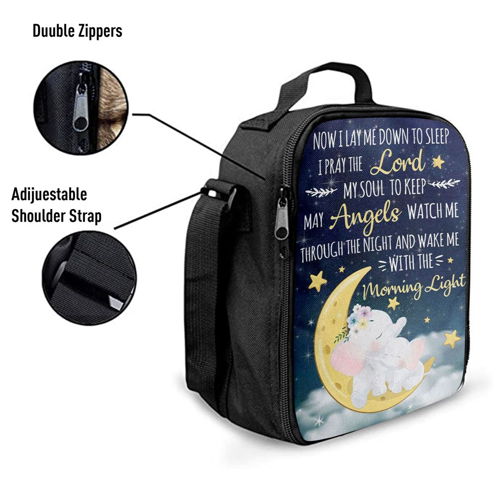 Now I Lay Me Down To Sleep Christian Lunch Bags, Bible Verse Lunch Bag For Men And Women