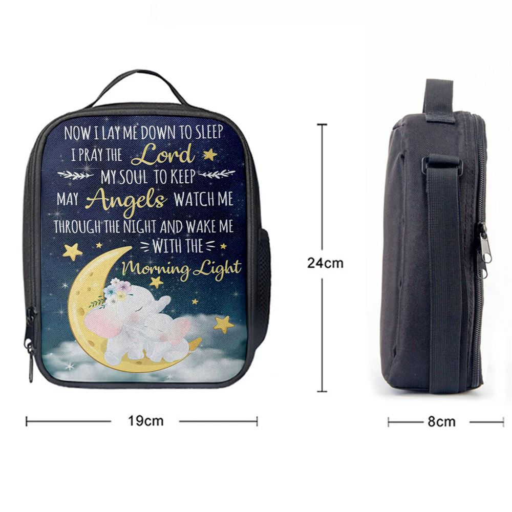 Now I Lay Me Down To Sleep Christian Lunch Bags, Bible Verse Lunch Bag For Men And Women