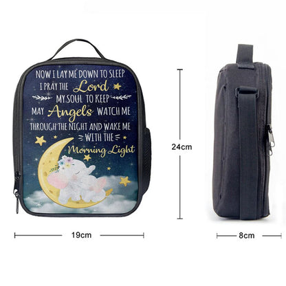 Now I Lay Me Down To Sleep Christian Lunch Bags, Bible Verse Lunch Bag For Men And Women
