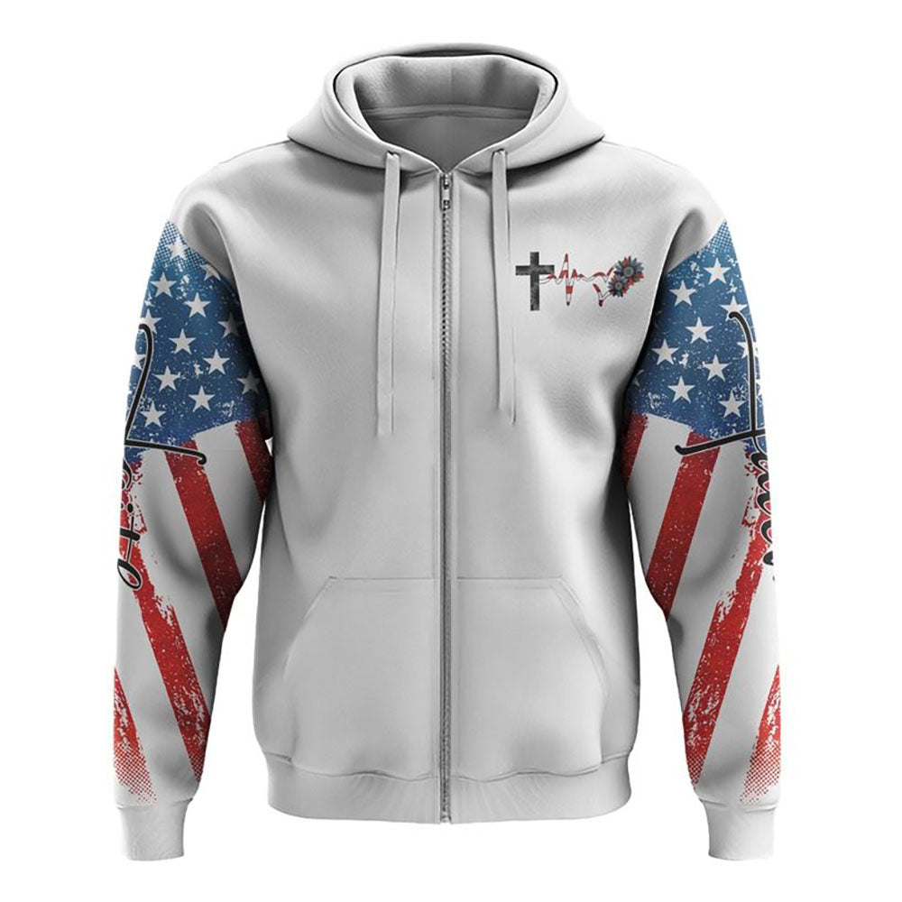 One Blessed Mama America Wings Cross All Over Print 3D Hoodie, Christian Hoodie, Christian Sweatshirt, Bible Verse Shirt
