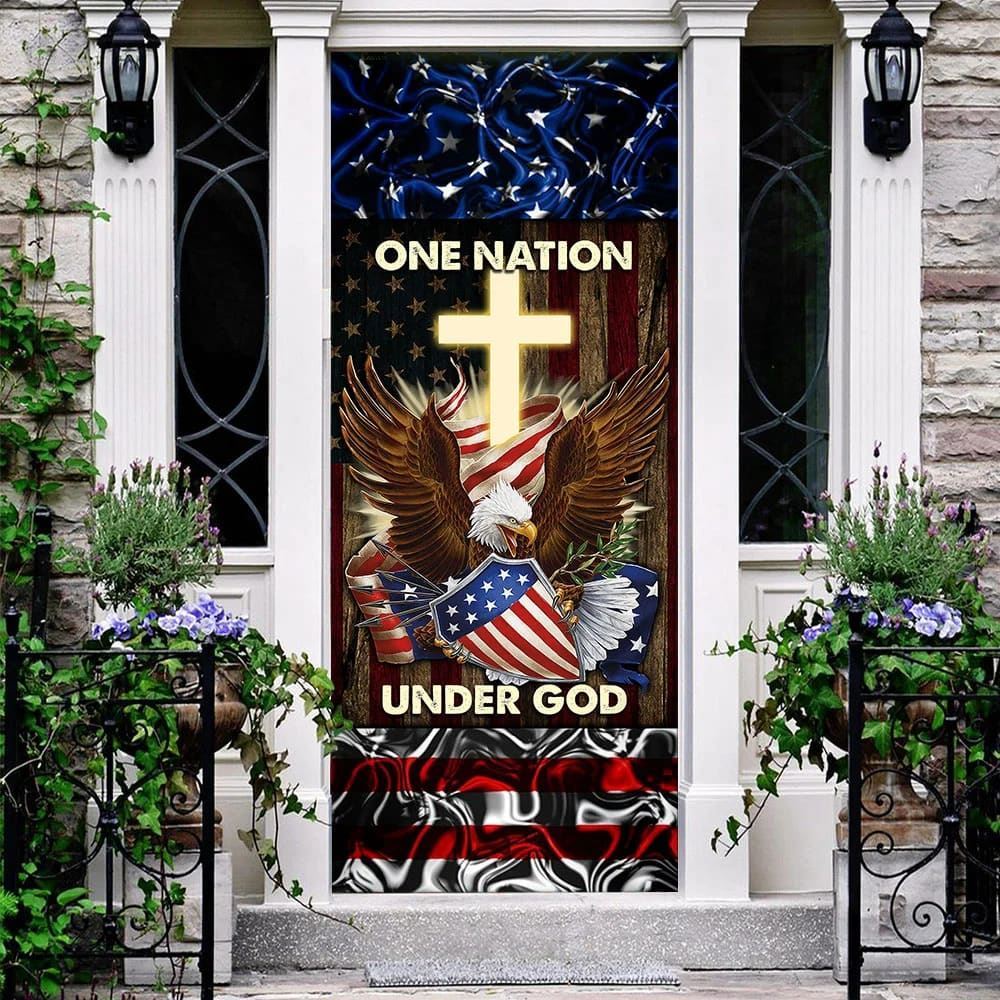 One Nation Under God Eagle Door Cover, Christian Door Decor, Door Christian Church, Christian Door Plaques