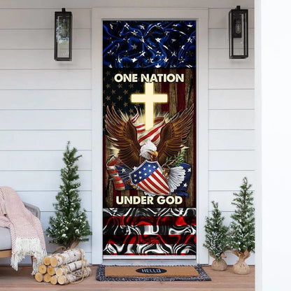 One Nation Under God Eagle Door Cover, Christian Door Decor, Door Christian Church, Christian Door Plaques