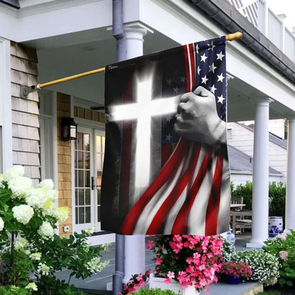 One Nation Under God Jesus American House Flags, Christian Flag, Scripture Flag, Garden Banner